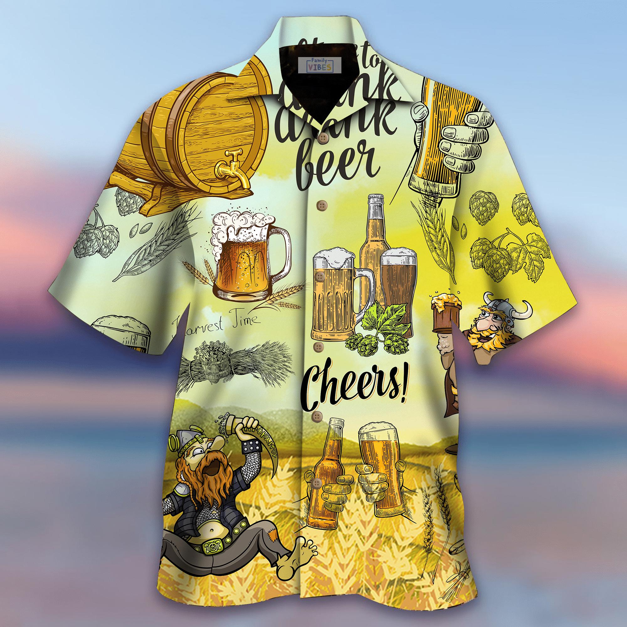 Born To Drink Beer Hawaiian Shirt Hw3935