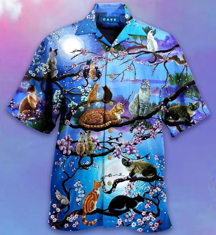 Cats Live Life In Full Bloom Hawaiian Shirt Hw3946