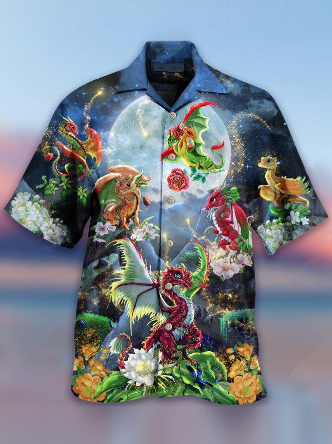 Coloful Dragons Hawaiian Shirt Hw4597