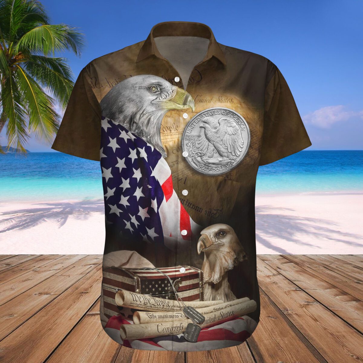 Eagle We The People Hawaiian Shirt Hw5257