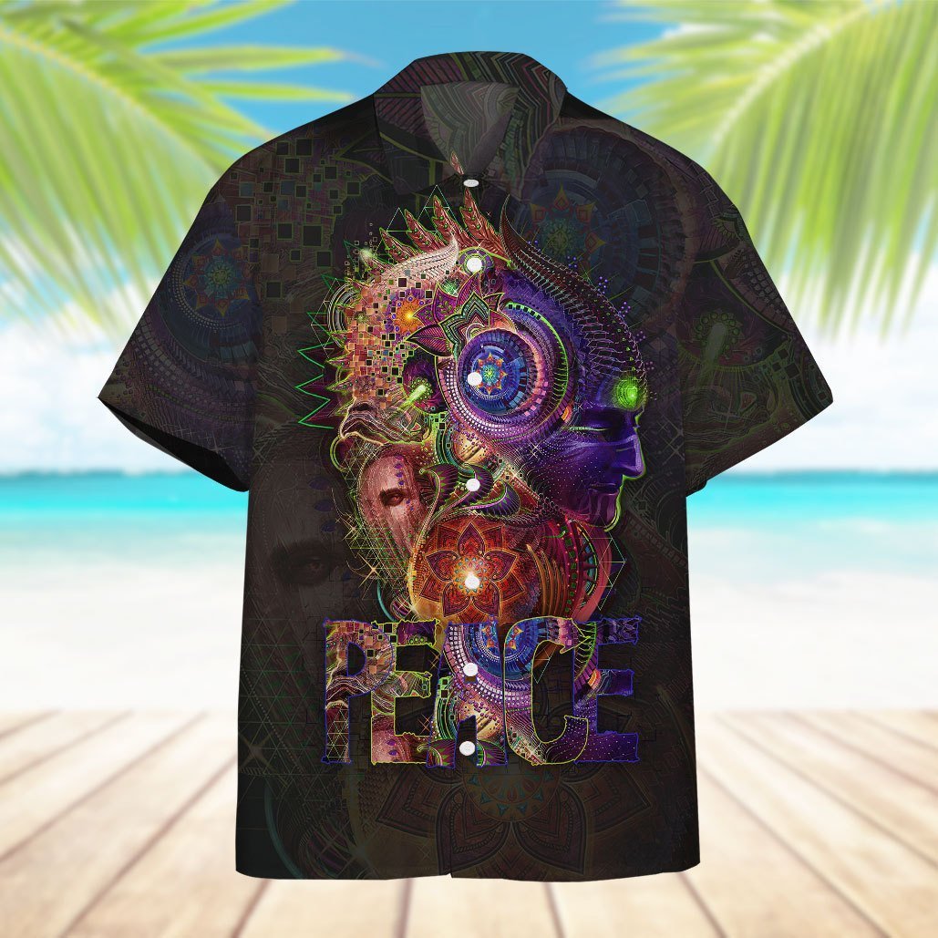 Hippie Magic World In Peace Hawaiian Shirt Hw6159