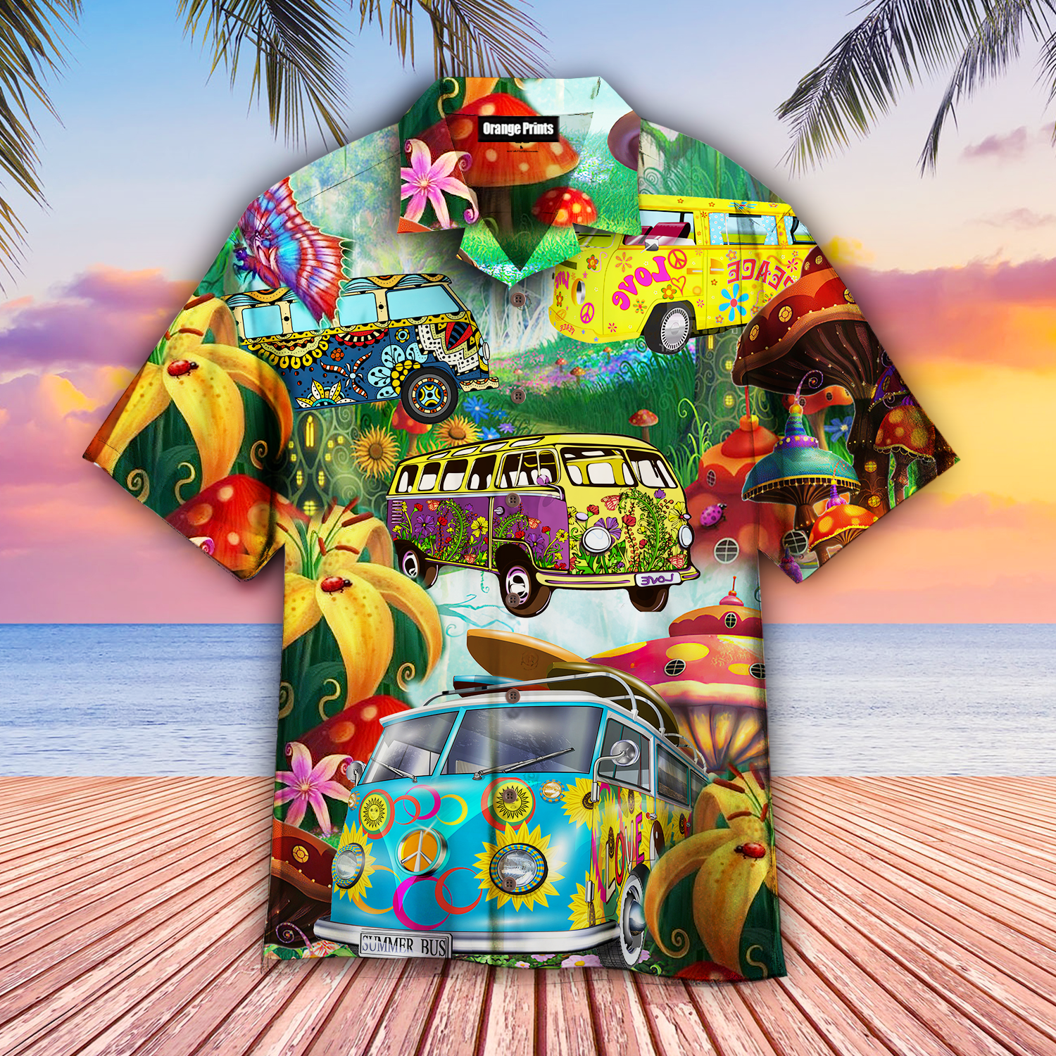 Hippie Vans On The Way Hawaiian Shirt Hw3996