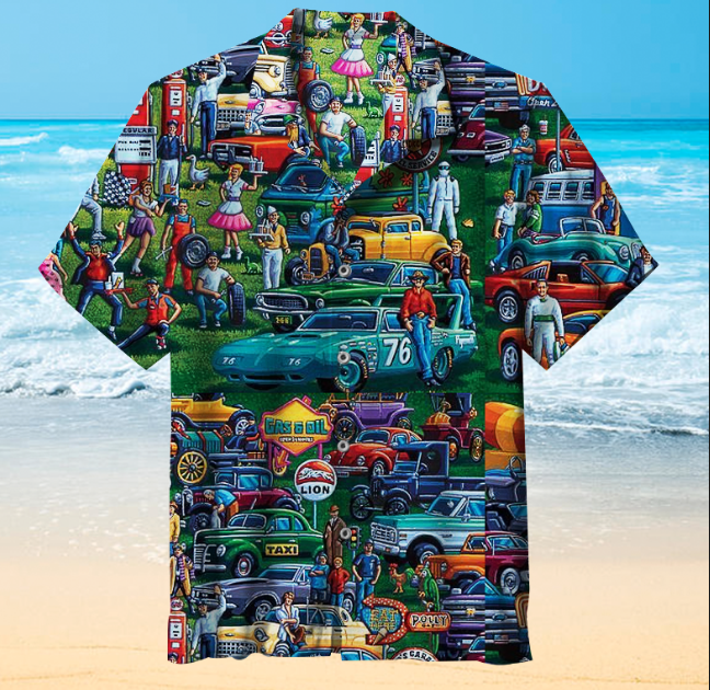 History Of The Car Hawaiian Shirt Hw6589