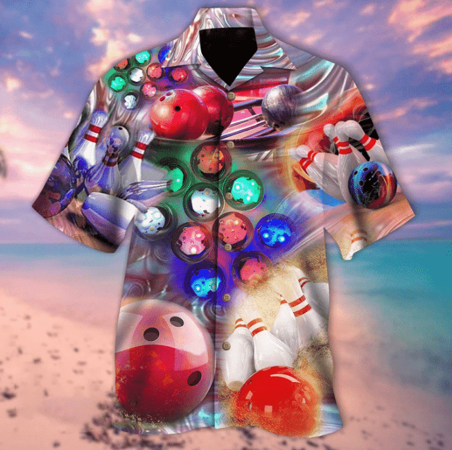 Hologram Super Strike Bowling Hawaiian Shirt Hw6000