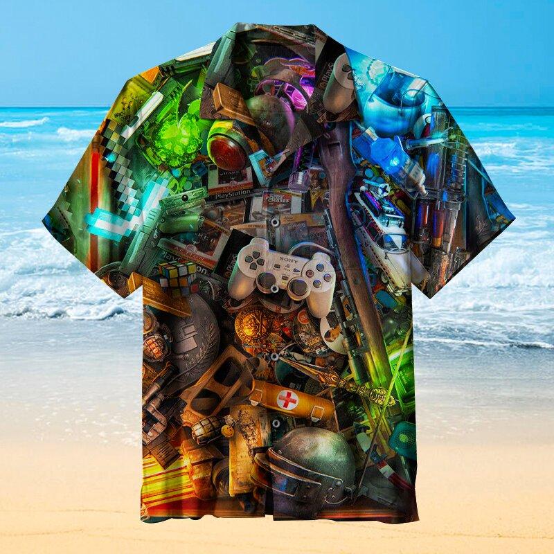 How Many Game Items Do You Know Hawaiian Shirt Hw6709