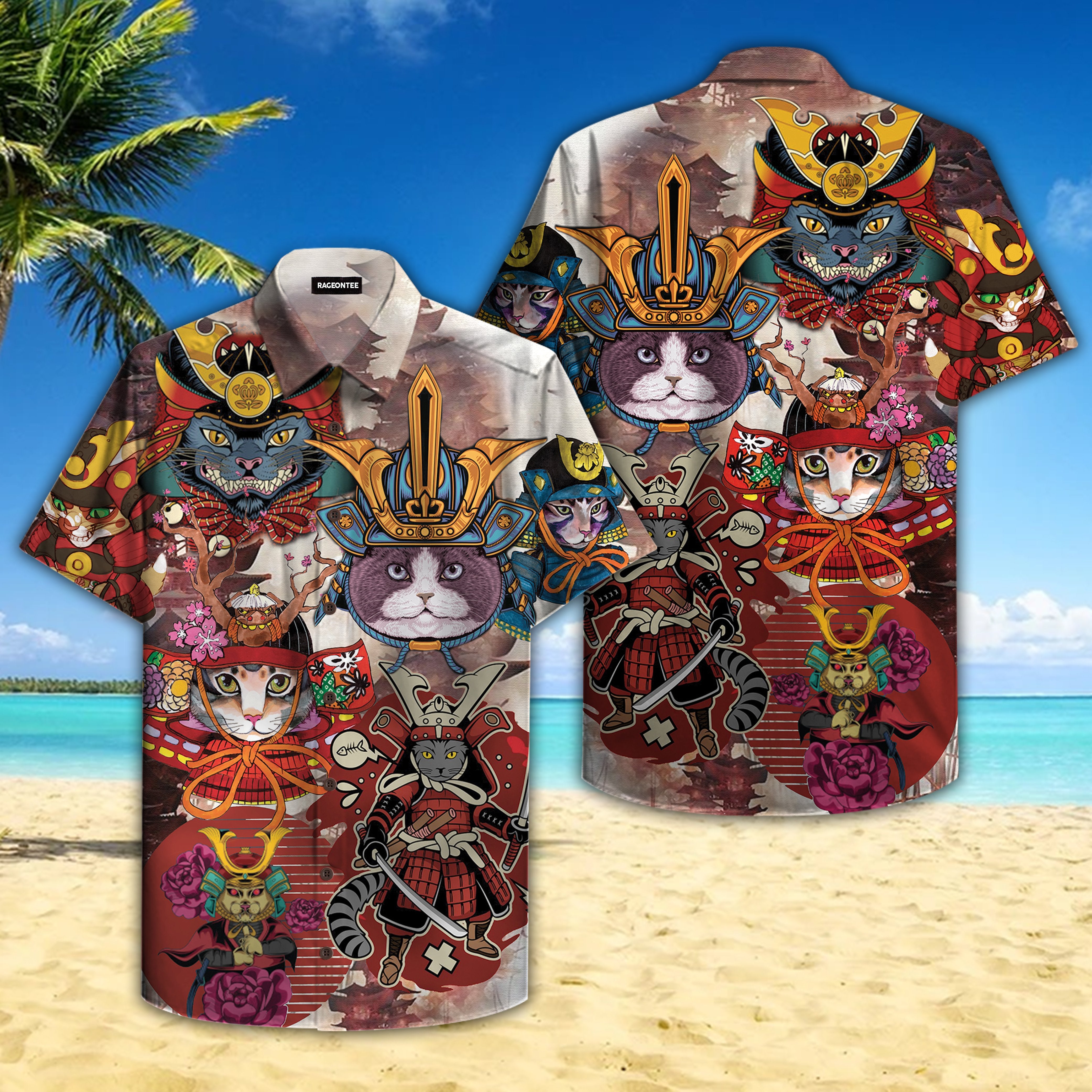 I Am A Samurai Cat Hawaiian Shirt Hw4696