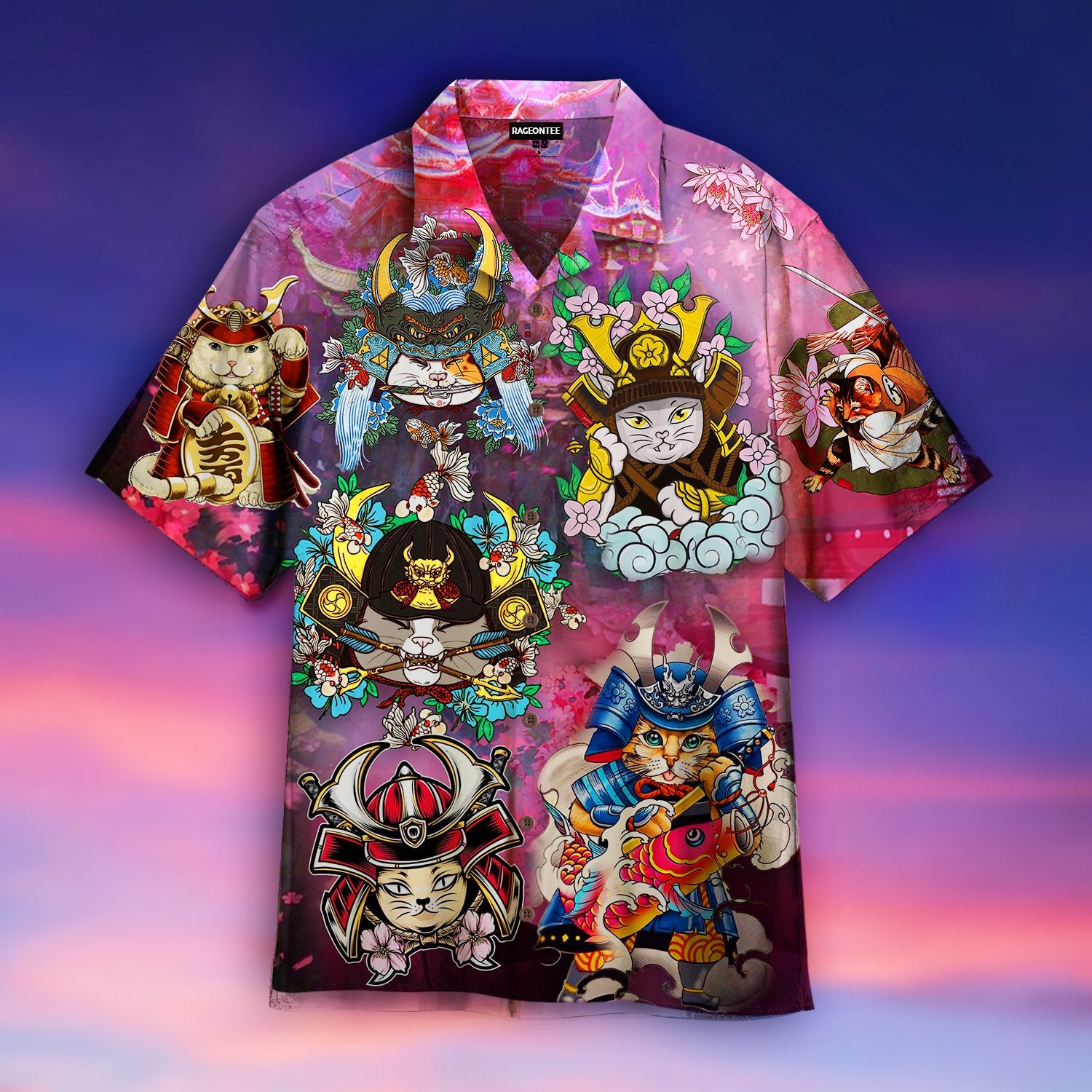 I Will Become A Samurai Cats Hawaiian Shirt Hw4668