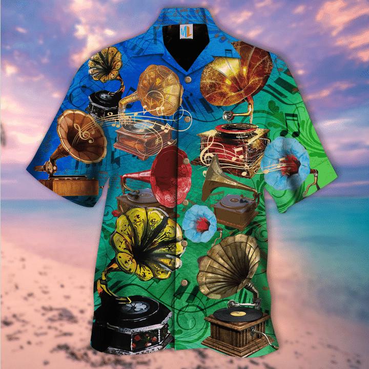 Let Gramophone Record Revive Memories Hawaiian Shirt Hw3988