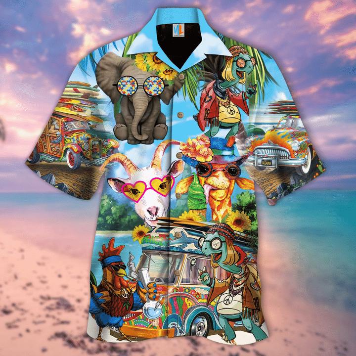 Let'S Dance In The Sun Hippie Life Hawaiian Shirt Hw3945