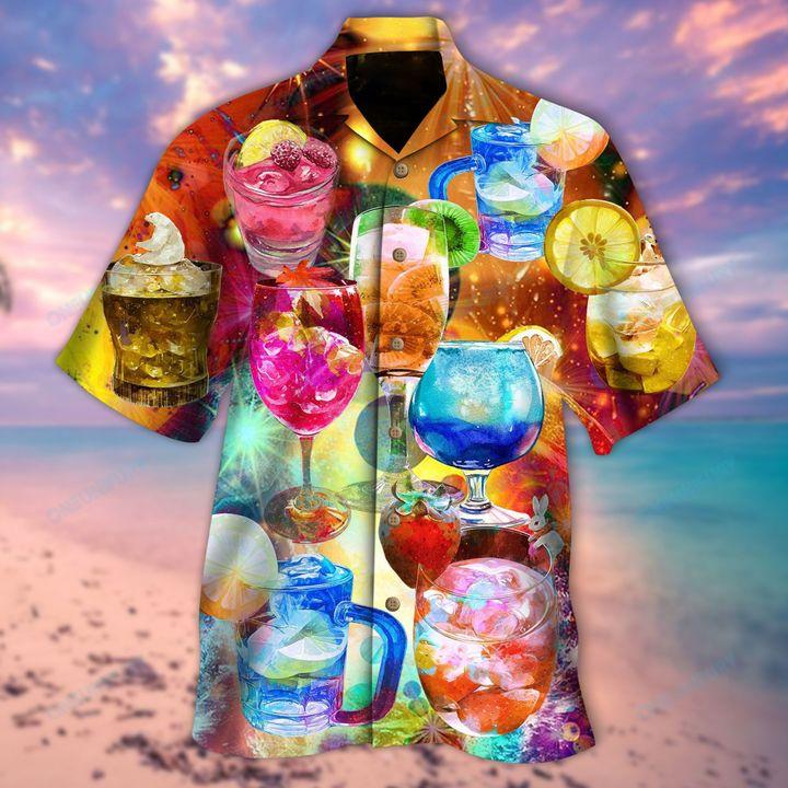 Life Is A Crazy Mixture Of Cocktail Hawaiian Shirt Hw6190