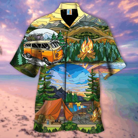 Life Is Best When You'Re Camping Hawaiian Shirt Hw3967