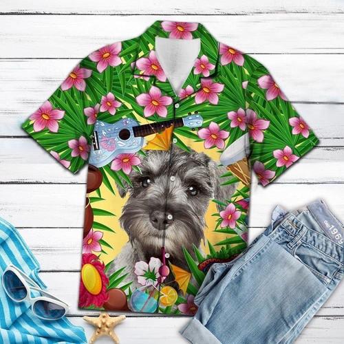 Miniature Schnauzer Summer Party Hawaiian Shirt Hw6405