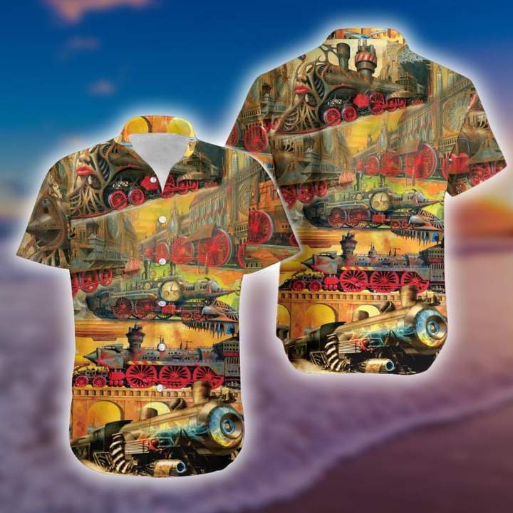 My Life Is A Train Hawaiian Shirt Hw3836