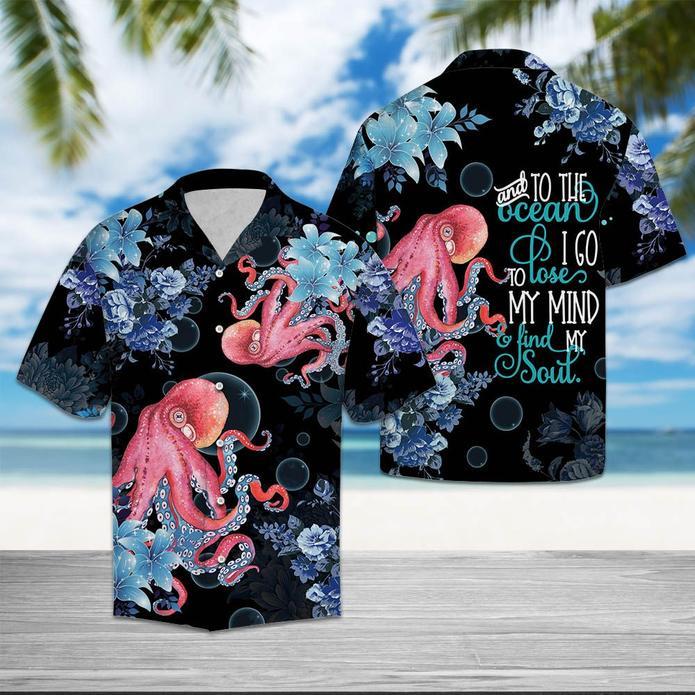 Octopus Into The Ocean Hawaiian Shirt Hw5895