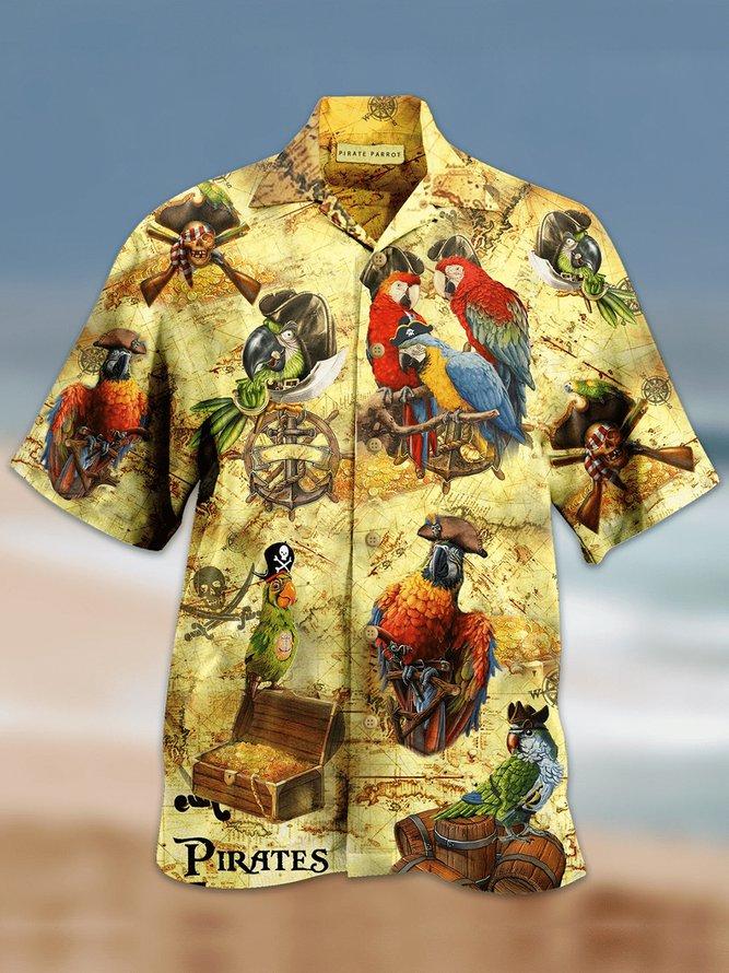 Pirate Parrots Hawaiian Shirt Hw4598