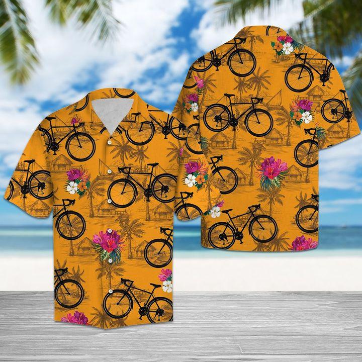 Products Cycling Tropical Flowers Hawaiian Shirt Hw6565