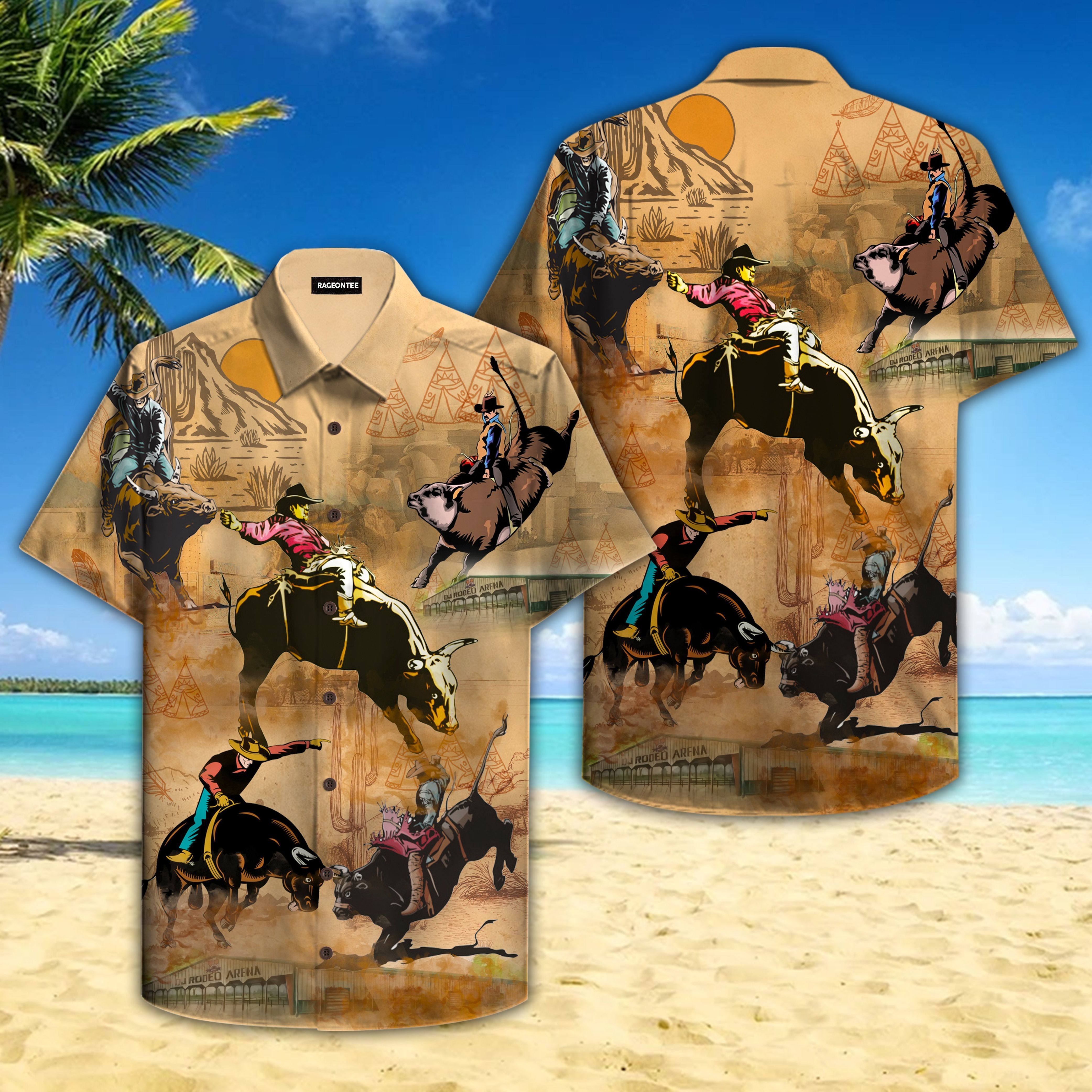 Riding Rodeo Legendly Hawaiian Shirt Hw4653