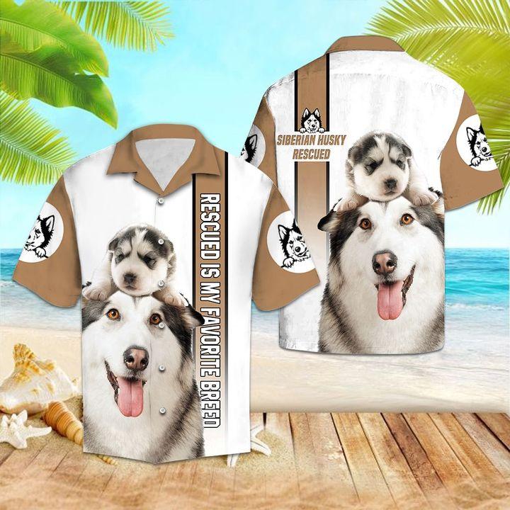 Siberian Husky Is My Favorite Breed Hawaiian Shirt Hw6523