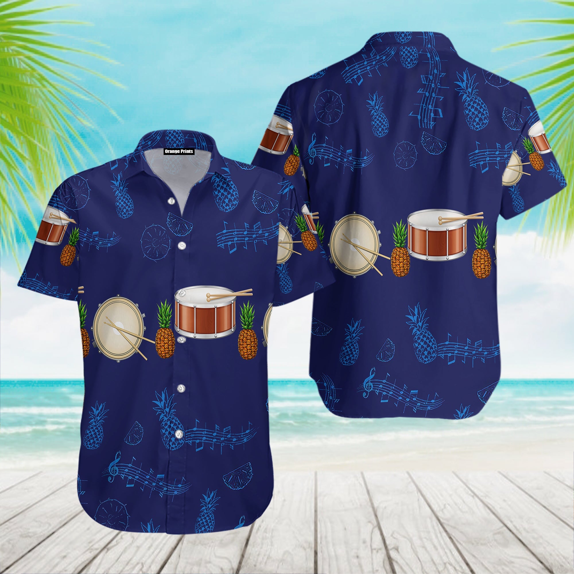 Snare Drum Musical Instrument Hawaiian Shirt Hw5318