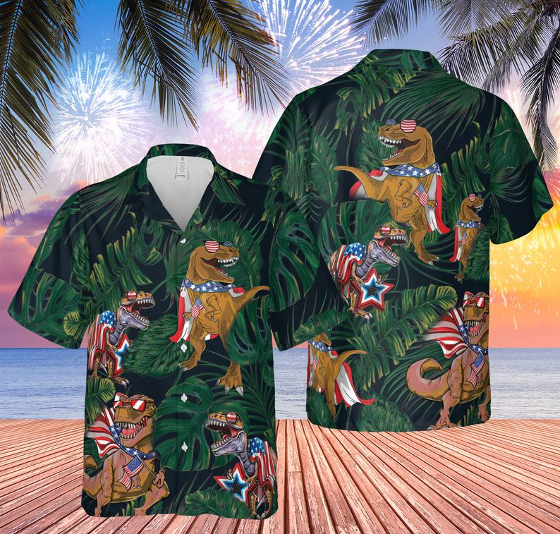 T-Rex 4Th July Hawaiian Shirt Hw5932