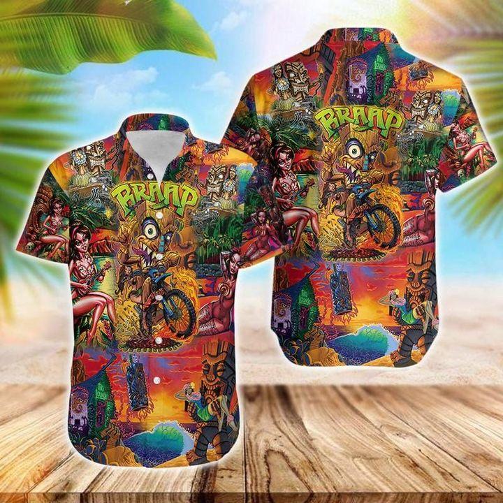 Tiki And Sexy Girl Hawaiian Shirt Hw4579