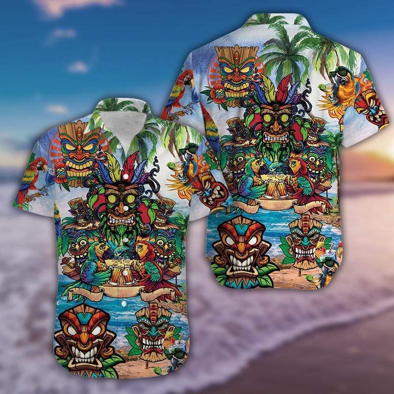 Tiki On The Beach Hawaiian Shirt Hw3813