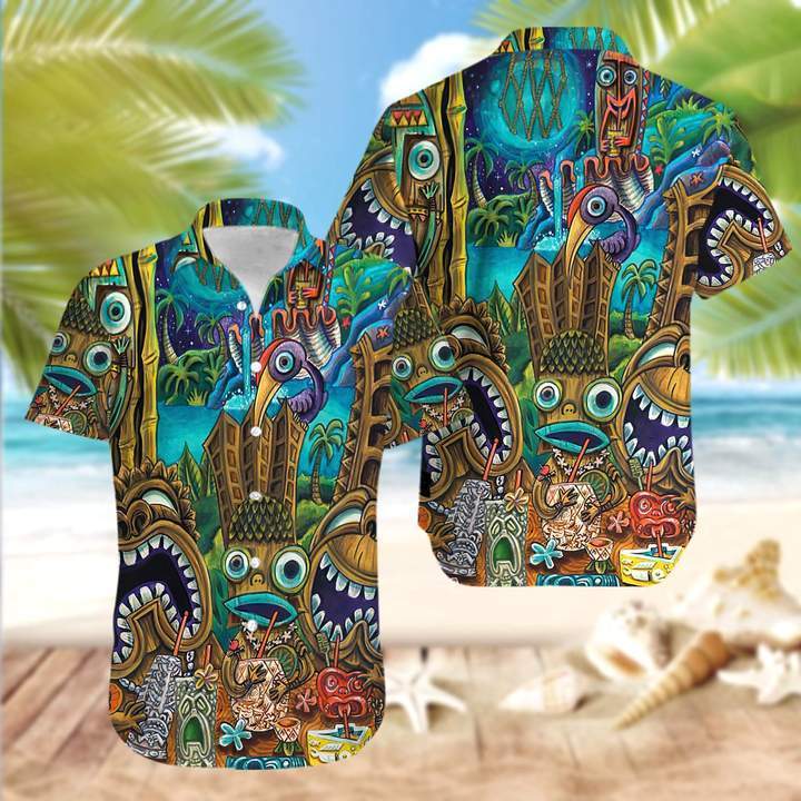 Tiki Tiki Tiki Can'T You See Hawaiian Shirt Hw3834