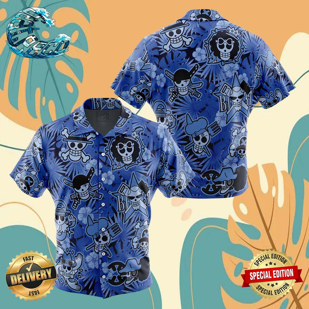 Aloha Theme One Piece Button Up Anime Ape Hawaiian Shirt