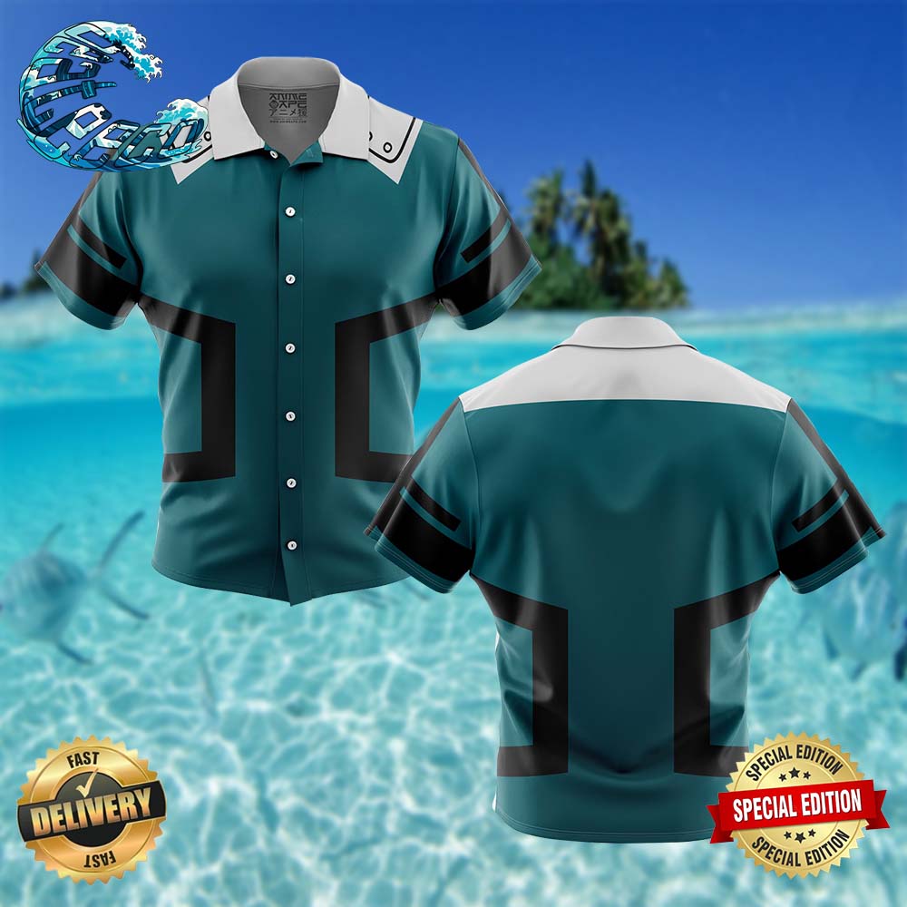 Deku My Hero Academia Button Up Hawaiian Shirt