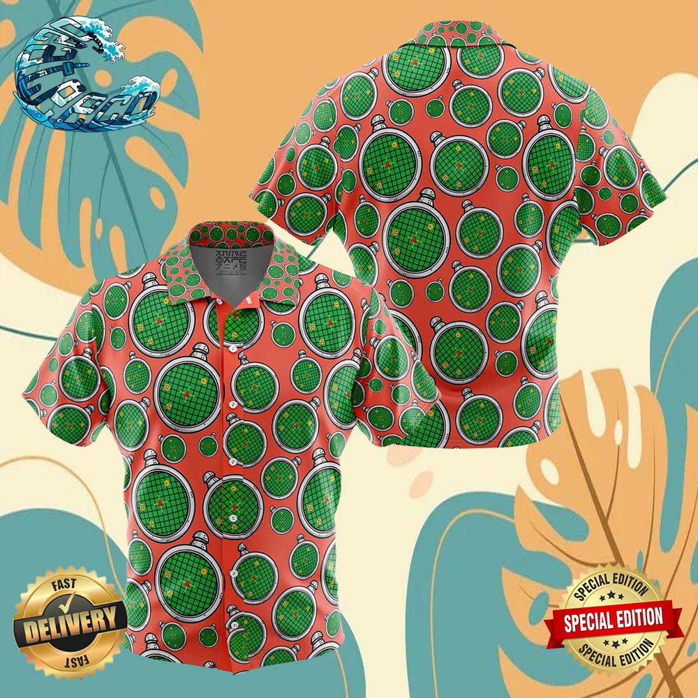 Dragon Radar Dragon Ball Z Button Up Anime Ape Hawaiian Shirt