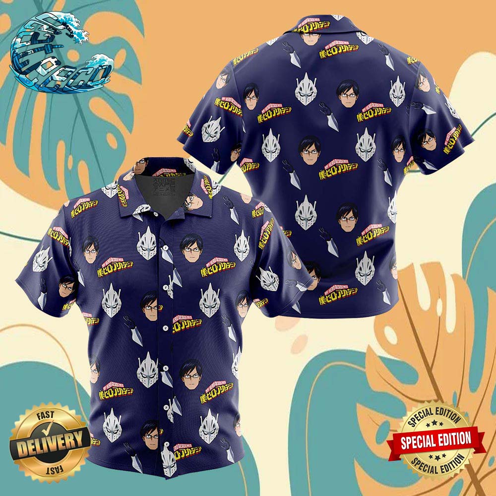 Engine Ida Tenya My Hero Academia Button Up Anime Ape Hawaiian Shirt