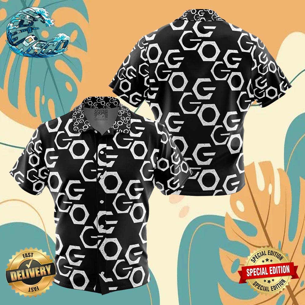 GGO Sword Art Online Button Up Anime Ape Hawaiian Shirt