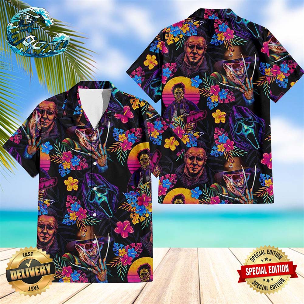 Horror Movies Vintage Hawaiian Shirt And Shorts