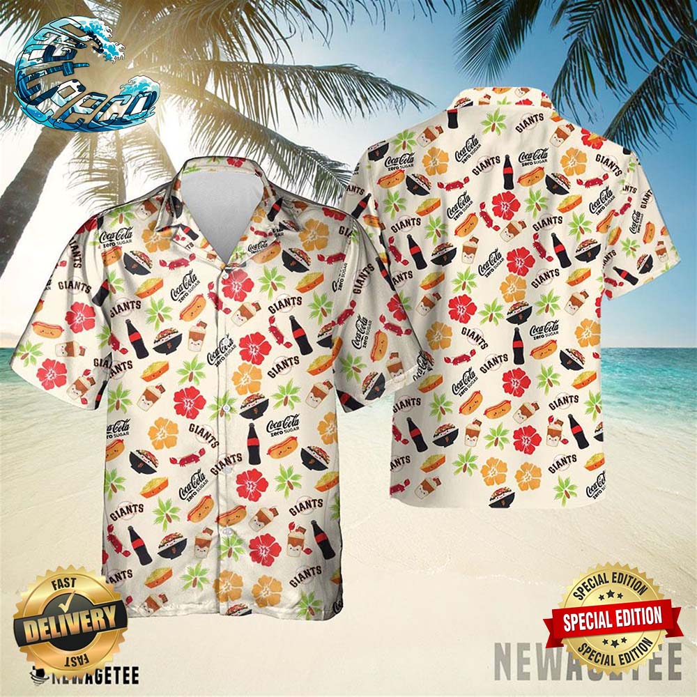 San Francisco Giants Coca Cola Aloha Foodie Hawaiian Shirt