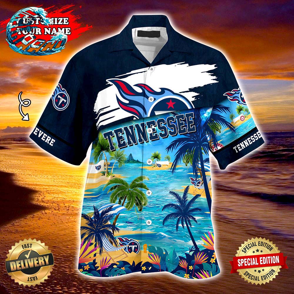 Tennessee Titans NFL Personalized Hawaiian Shirt Beach Shorts