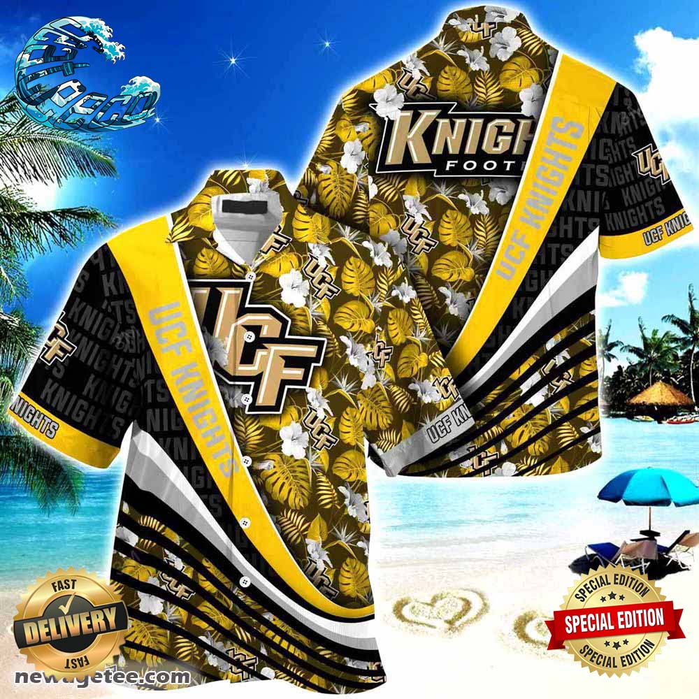 UCF Knights Summer Beach Hawaiian Shirt With Tropical Flower Pattern