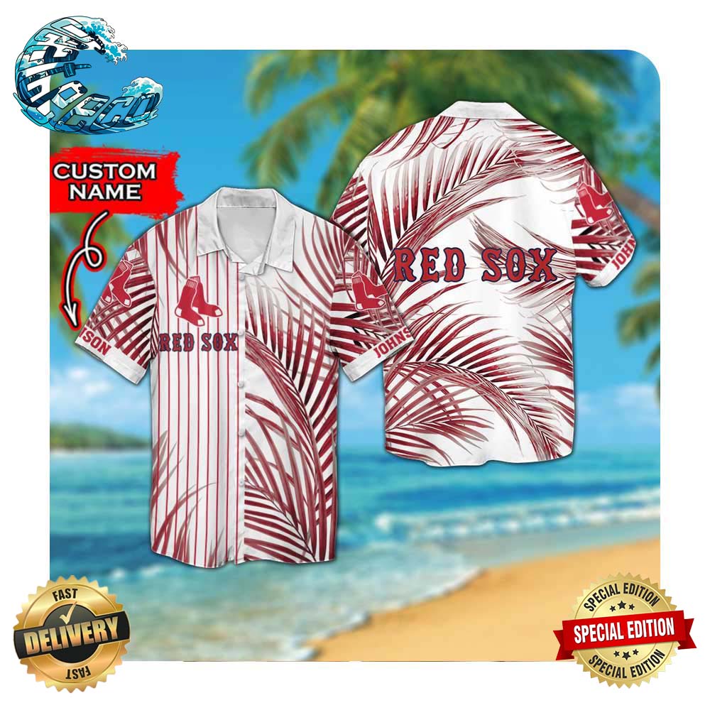 Boston Red Sox Custom Name Hawaii Shirt Summer Button Up Shirt For Men Women