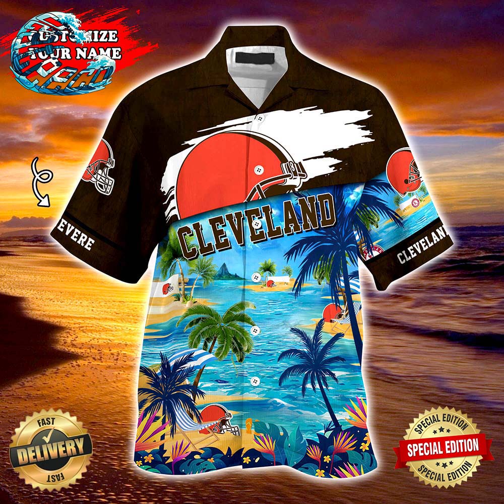 Cleveland Browns NFL Personalized Hawaiian Shirt, beach shorts