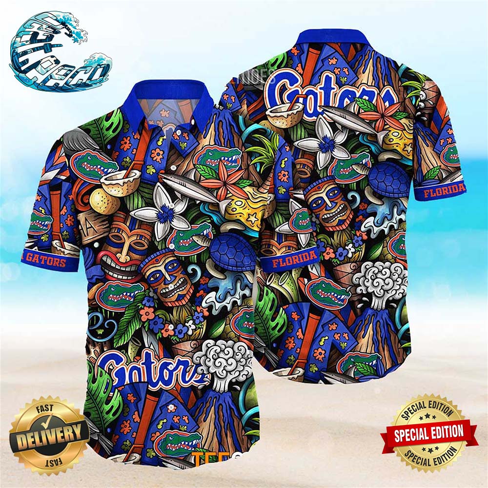 Florida Gators Ncaa Mens Floral Special Design Hawaiian Shirt