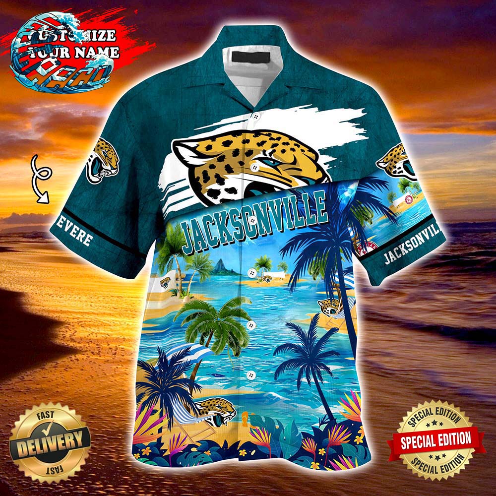 Jacksonville Jaguars NFL Personalized Hawaiian Shirt, beach shorts