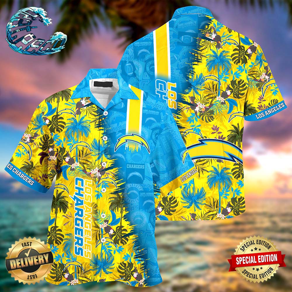 Los Angeles Chargers NFL Hawaiian Shirt Beach Shorts