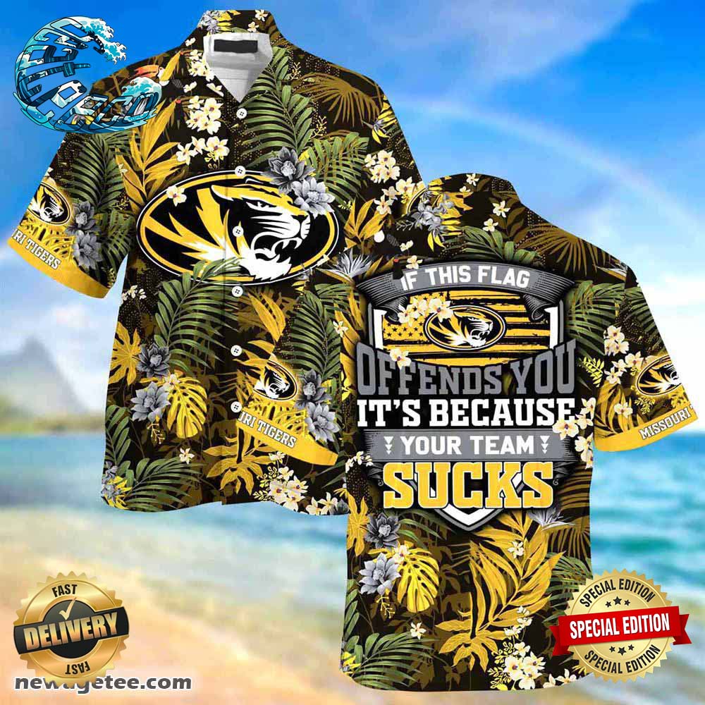 Missouri Tigers Summer Beach Hawaiian Shirt This Flag Offends You