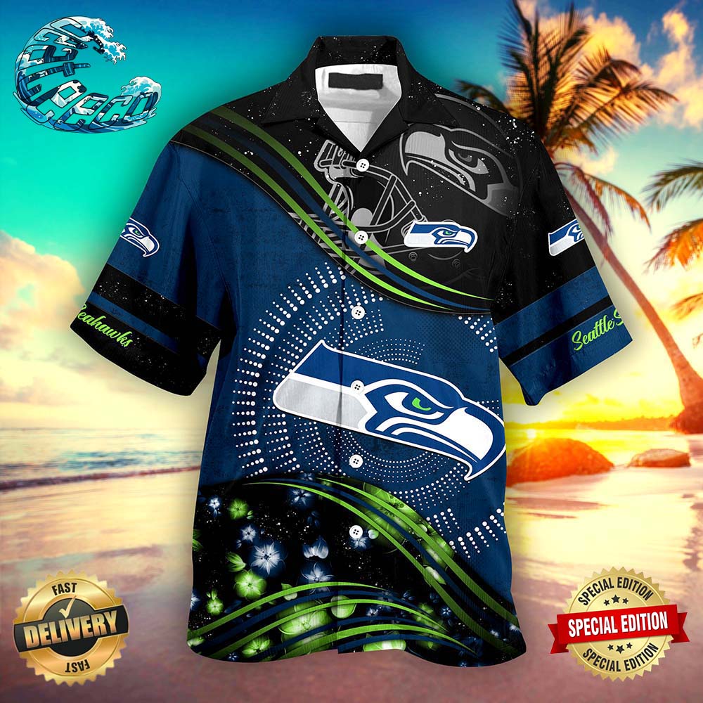 Seattle Seahawks NFL Hawaiian Shirt Beach Shorts