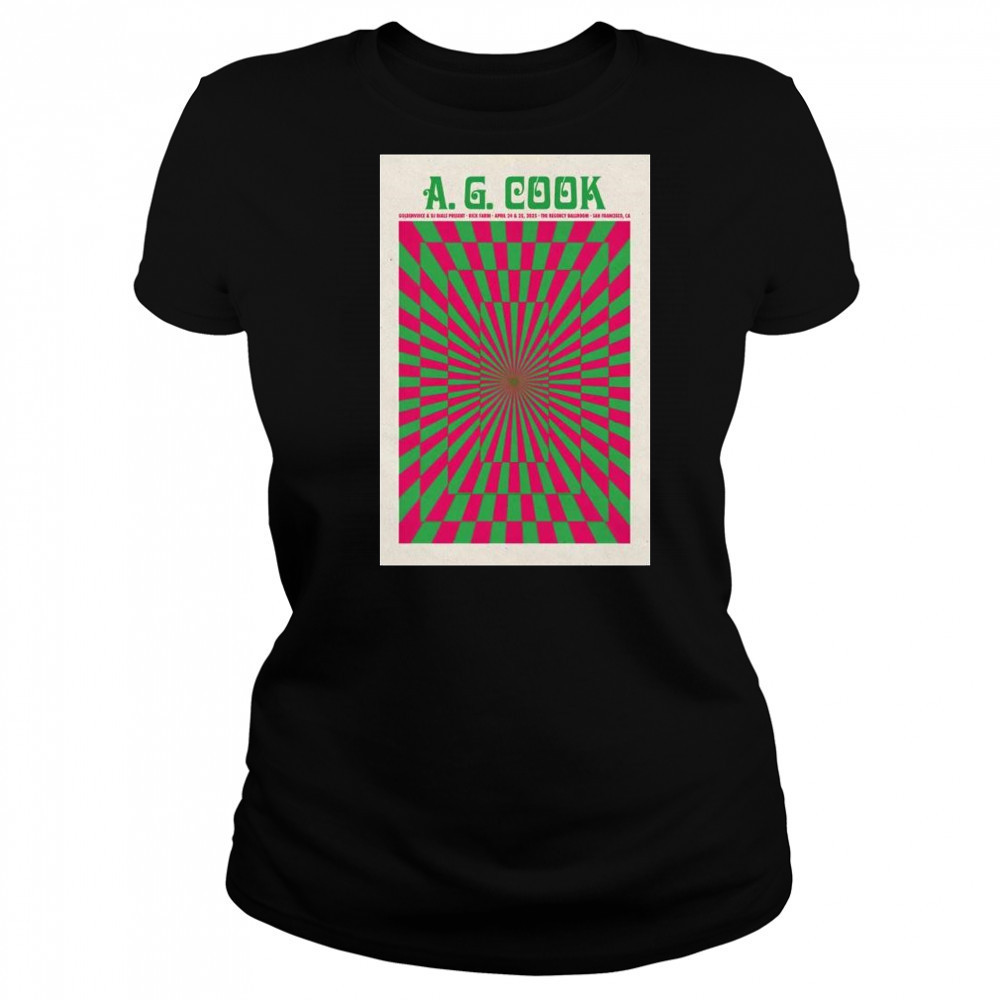 A. G. Cook Regency Ballroom, San Francisco, CA Apr 24 & 25 2025 Tour t-shirt Women's T-shirt