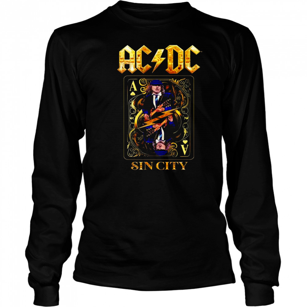 AC DC Las Vegas PWR UP Sin City Tour 2025 Shirt Long Sleeved