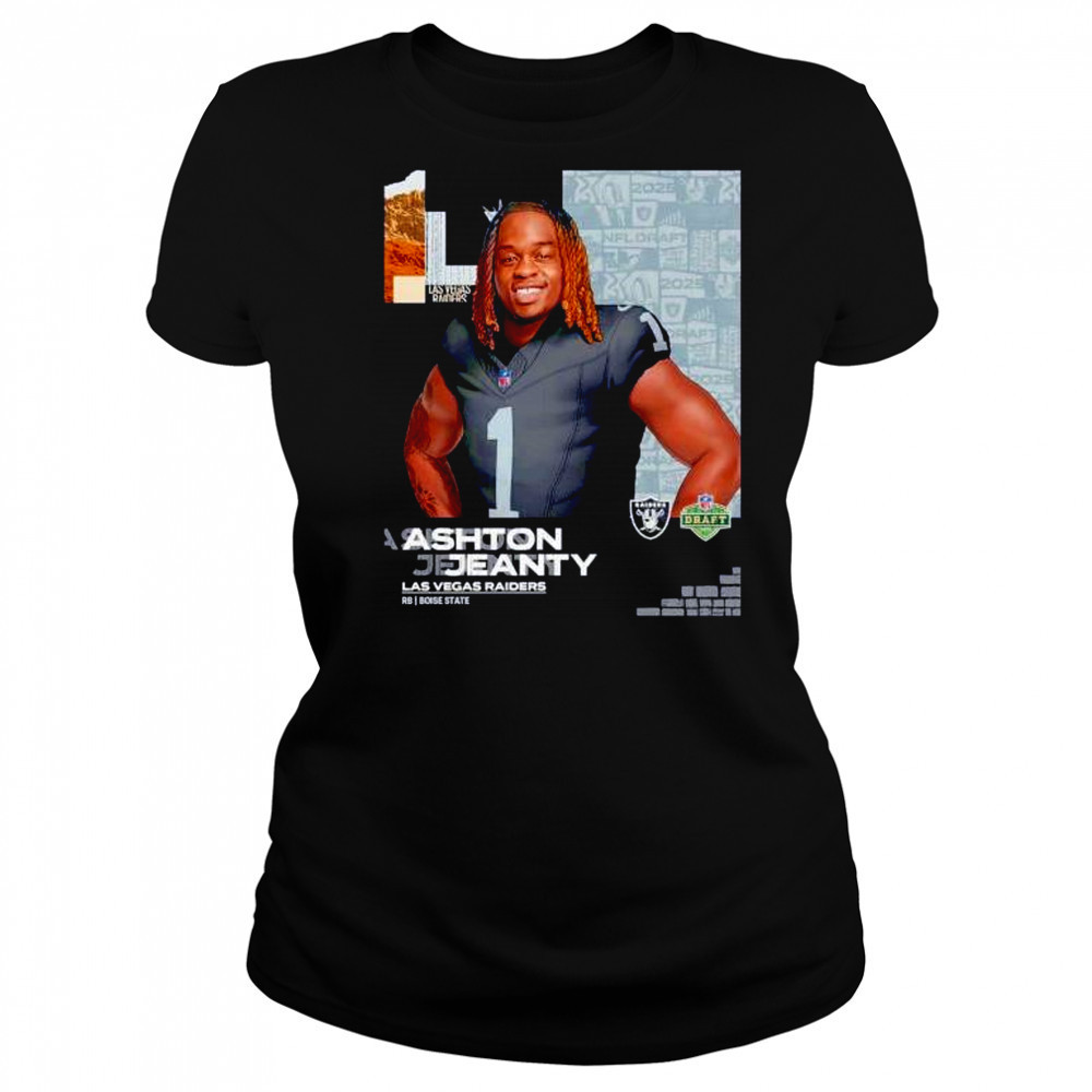 Ashton Jeanty Las Vegas Raiders 2025 NFL Draft cartoon shirt Women's T-shirt