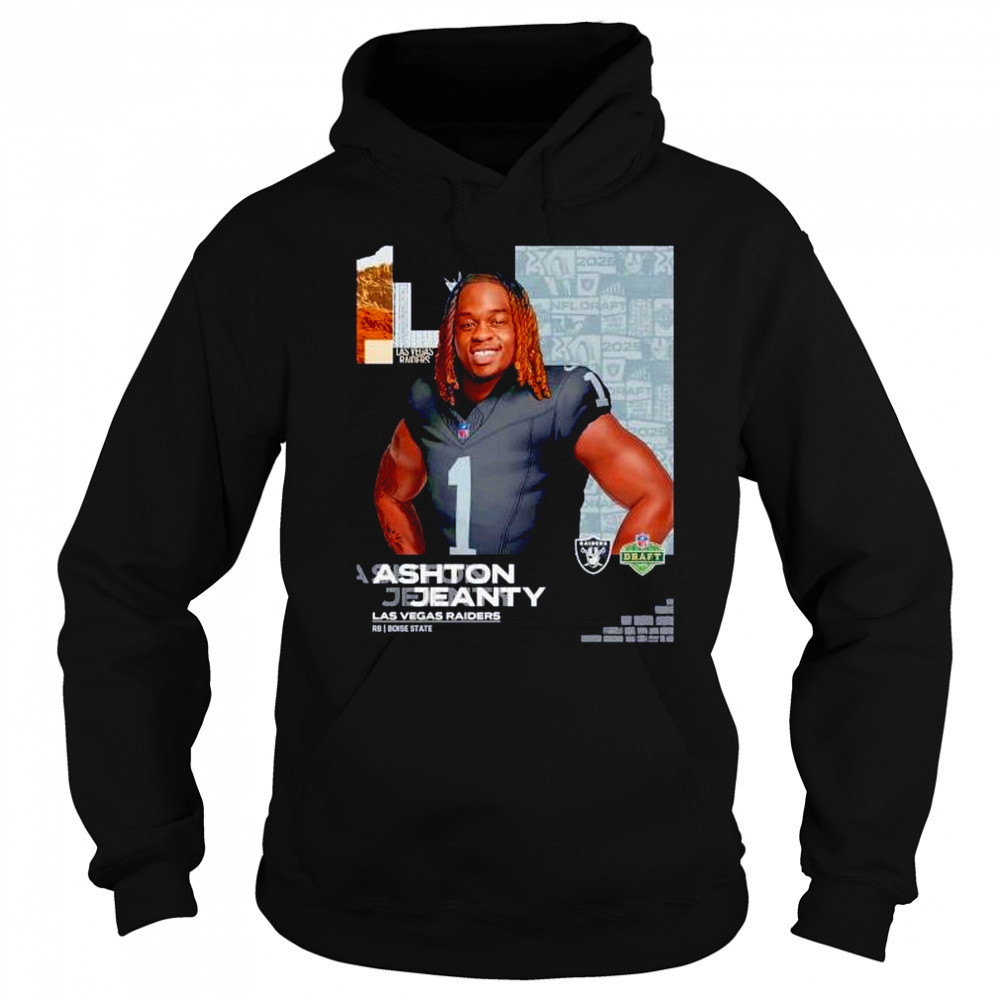 Ashton Jeanty Las Vegas Raiders 2025 NFL Draft cartoon shirt Hoodie