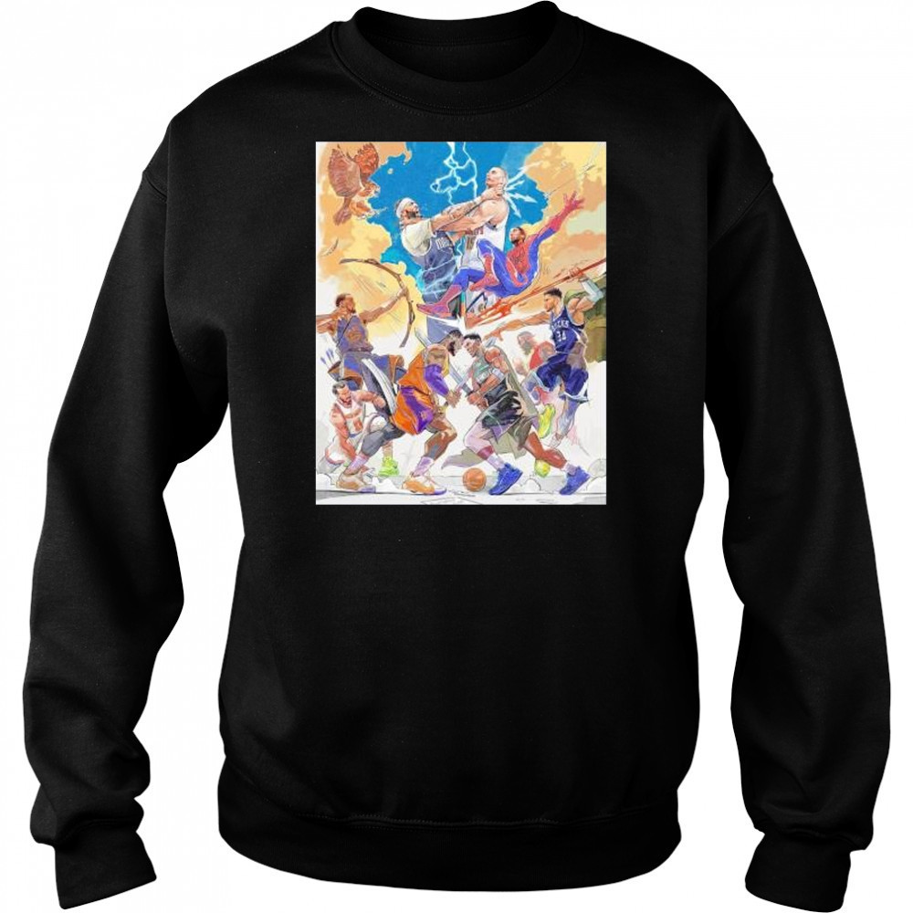 Battle of Gods NBA Playoffs 2025 Mavs vs Nuggets Lakers vs Timberwolves shirt Sweatshirt