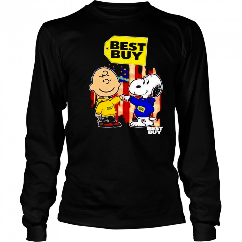 Best Buy Charlie Brown and Snoopy shirt Long Sleeved
