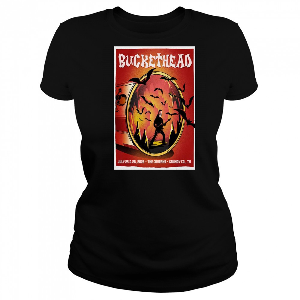 Buckethead The Caverns Grundy CO TN July 25th-26th 2025 Poster Graphic t-shirt Women's T-shirt